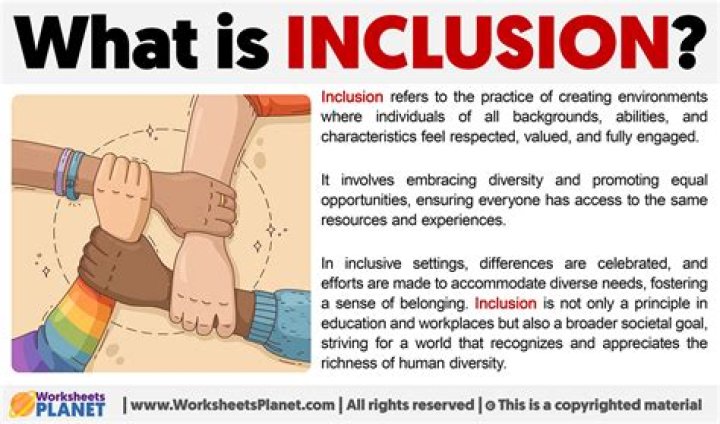 What does inclusion mean?